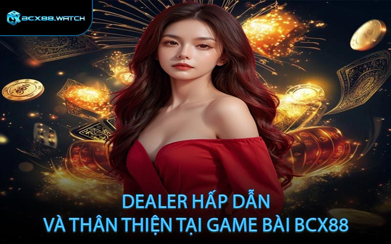 Dealer hấp dẫn và thân thiện tại game bài BCX88