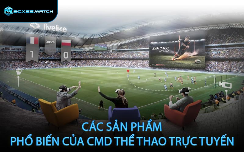 Các sản phẩm phổ biến của CMD thể thao trực tuyến