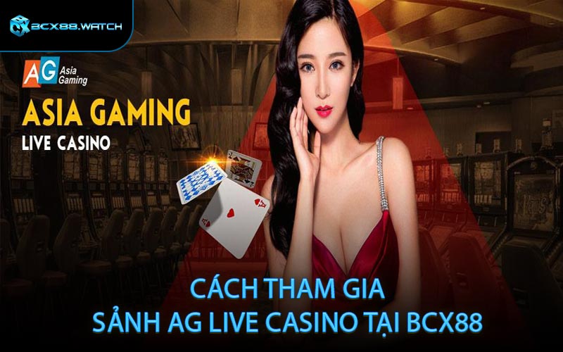 Cách tham gia sảnh AG Live Casino tại BCX88